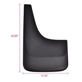 G-PLUS Splash Guards Mud Flaps Front & Rear 12 Inch Compatible with 2007-2014 GMC Sierra 2500 HD,Heavy Duty Molded Mudguard Kit 4 Pcs