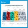 Blue Spot 40542 285PCE Anchor/Metal Screw Assortment, Set of 285