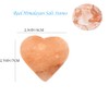 Windfulogo 2 Pcs Heart Shape Himalayan Salt Massage Stones Hot