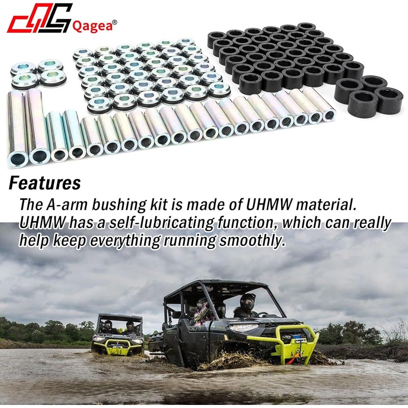 Heavy Duty A-Arm UHMW Control Arms Bushing Kit Replacement for