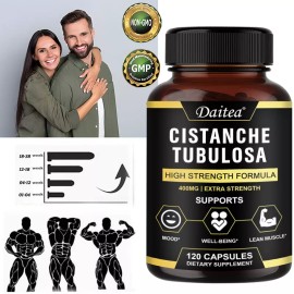 Cistanche Deserticola Capsules - Daily Health Supplement - Mood, Muscle Support