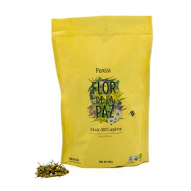 FLOR DE LA PAZ Pureza, infusión herbal orgánica de manzanilla, 300 gramos de hoja suelta