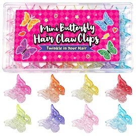 Gradient Mini Butterfly Hair Clips, 32Pcs Y2K Butterfly Claw Clip