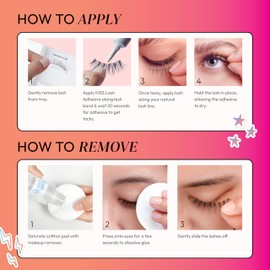 KISS Filter Lashes, AR Inspired Cat Eye Lashes, 1 Pair, Medium Length (10-12mm) Wispy False Eyelashes, Natural 3D Volume for an Effortless Minimal Look, Glue Included, The Glow Up Filter