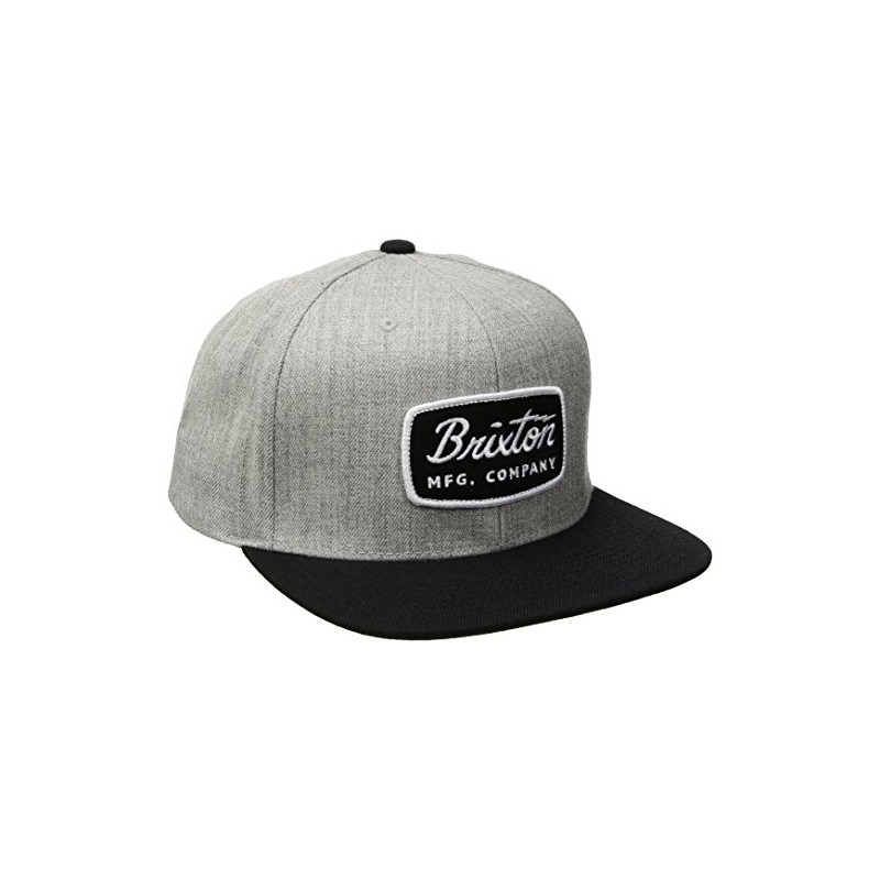 Brixton Men's Jolt Medium Profile Adjustable Snapback Hat, Light Heather