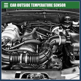 INFINAUTO Ambient Air Temperature Sensor, Outside Temperature Sensor, for Nissan 350Z Enthusiast 2009, Plastic, 27722-3VA0A, Black Stylish Design