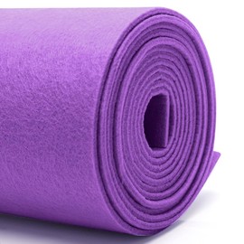 Penbinmall Felt Roll Felt Fabric - 30 cm x 250 cm x 3 mm, Felt Stretch Fabric for DIY Crafts Decoration Felt Underlay, Patchwork Felt Table Runner Costumes (Light Purple)