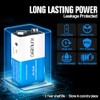 9V Batteries 6F22 Square Battery (4 Pack) for Smoke Detector