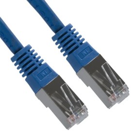 RiteAV 1 Ft (1ft) Cat6A STP (Shielded) Ethernet Patch Cable Ultra Blue (10 Pack)