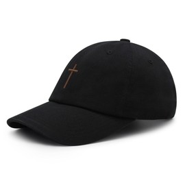 JPAK Cross Premium Dad Hat Embroidered Cotton Baseball Cap Christian Jesus Black