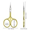 CGBE Professional Cuticle Scissors Extra Fine with Curved Tip, Cuticle