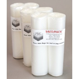 Vacuum Sealer Bags Sous Vide 8" X 20' Rolls in 6 Pack
