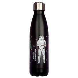 Puckator The Original Stormtrooper - Stainless Steel Water Bottle - Cold for 24h and Hot for 12h - Metal Water Bottles with Trooper Design - Double Walled Modern Thermos Flask - Bpa Free - 500 ml