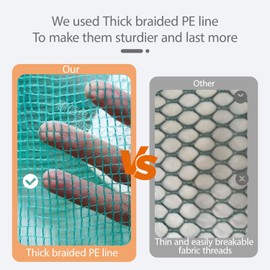 2Pcs Foldable Fish Trap,Minnow Trap,Crab Trap,Fishing Net,Bait Cage for Crabs Minnow Lobster Shrimp Crawfish (6Holes)