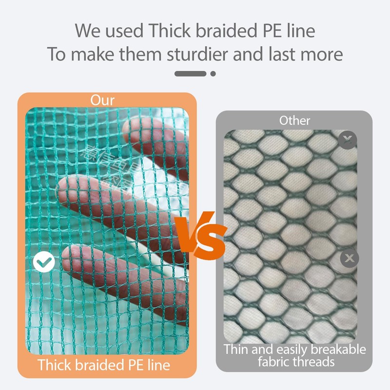 2Pcs Foldable Fish Trap,Minnow Trap,Crab Trap,Fishing Net,Bait Cage for Crabs