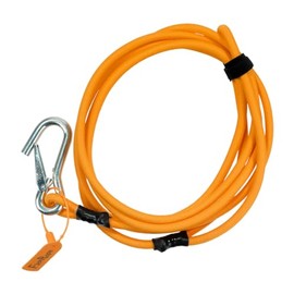 Seabolt FlexRope Boat Rope for Tie Off 10' Spring Dampening Orange, Made in The USA