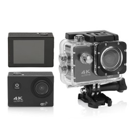 Cámara de Acción WiFi 4K 30FPS 16MP, Cámara Deportiva Impermeable Subacuática Ultra HD 30M con Pantalla de 2,0 Pulgadas, Gran Angular de 170 Grados, para Natación, Surf, Buceo