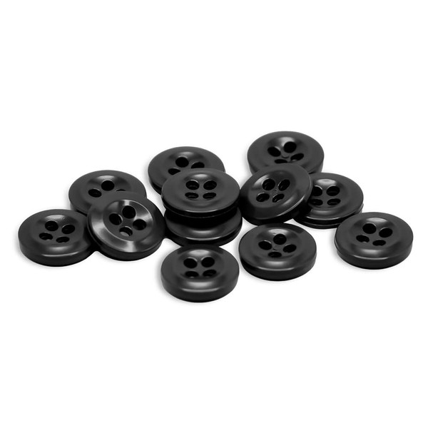 Black Buttons 20L Button 4 Hole Button for Sewing 13mm