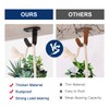 NearMoon Stainless Steel Screw Mounted Ceiling Hooks, Under-Shelf Towel/Robe Clothes