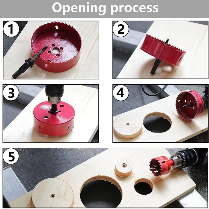 Hole Saw 155 mm Bi-Metal Universal Hole Drill HSS M42
