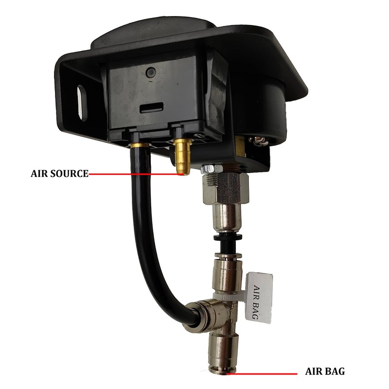 Lhfacc in Cab Single Air Gauge Control Kit with Paddle