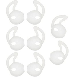 ALXCD Earbud Cover Compatible with Ear Pod, 4 Pairs Anti-Slip Sport Silicone Earbud Covers, Fit for Ear Pod [Whtie] 4 Pairs