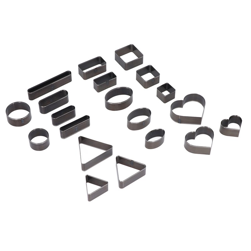 20PCS Leather Die Cutter Round Quadrate Hearts Leather Cutting Dies