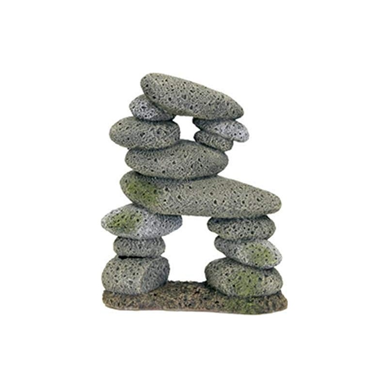 Rosewood Tall Pebble Archway Aquarium Decor