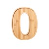 Charcuterie Board Digit "0" Tall 9 INCH,Eco-Friendly Bamboo,Charcuterie Letters Fillable