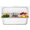 VEVOR Countertop Food Serving Display Container, 6 Pan Stainless Steel
