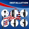 Dkenicor 16FT Telescoping Flag Pole Kit,Heavy Duty Aluminum Flag Poles