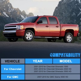 ECCPP 3" Rear Lift Blocks for 2000-2010 for Chevy Silverado for GMC Sierra 1500HD/2500HD/3500HD 8-Lug 2WD/4WD - High-Strength Steel Rear Lift Blocks 9/16th Pin