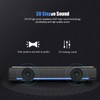 PC Soundbar, Portable USB Wired Stereo Speaker 3.5mm Input Music