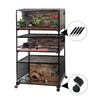 REPTI ZOO Reptile Terrarium Stackers Post Only for RK Knock-Down