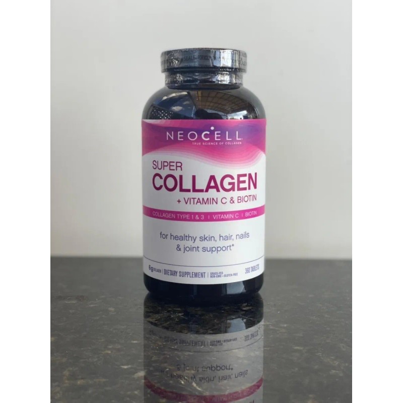 Suplemento Tableta Neocell Colágeno Super Collagen Biotina 360