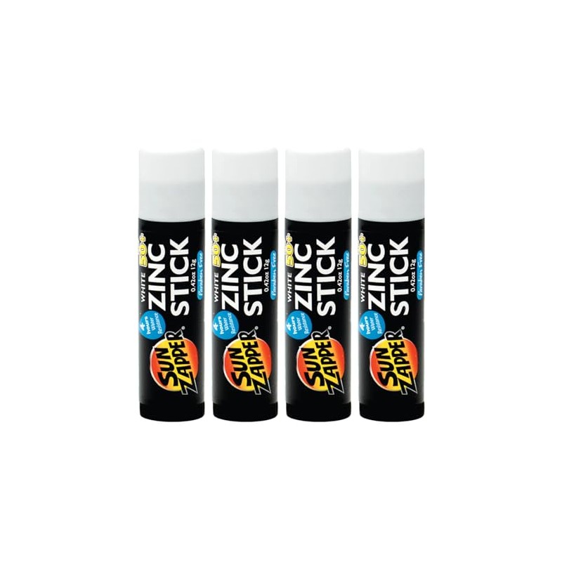 Sun Zapper Zinc Oxide Sunscreen Stick SPF 50+ White –