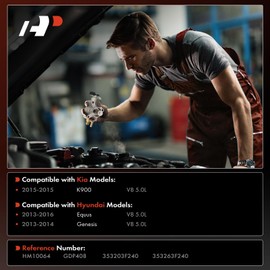 A-Premium High Pressure Fuel Pump Compatible with Hyundai Genesis 2013-2014, Equus 2013-2016 & Kia K900 2015-2015, 5.0L, Replace# 353203F240, 353263F240