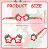 32Pack Strawberry Party Eyeglasses Decor Strawberry 1st Paper Glasses Bulk
