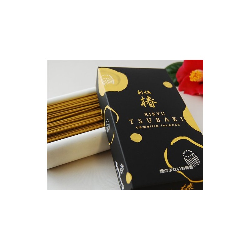 Okuno Harumeido Incense Sticks [Rikyu Camellia Yellow] Light Smoke Incense