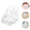 SHINEOFI 4pcs Acrylic Lipstick Organizer Compact Makeup Storage Display Case