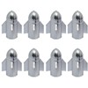 8 Pcs Rocket Style Tire Valve Stem Caps, Aluminium Alloy
