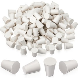 Tandefio 100 Pcs Carpenter Bee Plug Rubber Cork Stopper Carpenter Bee Corks for Easy Repair of Carpenter Bee Damaged Porch Hole