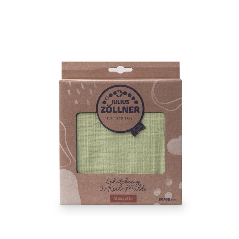 Julius Zöllner Cover for 2-Wedge Changing Mat Made of Muslin
