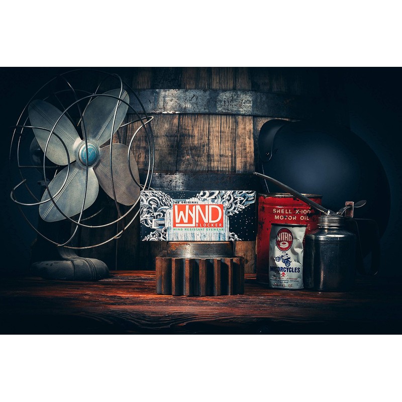 WYND Blocker Polarized Motorcycle Riding Sunglasses Sports Wrap Glasses, Blue,