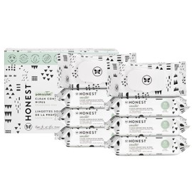 The Honest Company Clean Conscious Multi-Use Wipes Hypoallergenic Unscented for Sensitive Skin Over 99% Water Compostable Plant Based Baby Pattern Play 576 Count