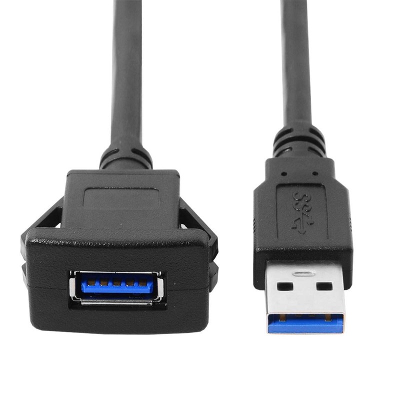 Nicear USB 3.0 Dashboard Kabel Installation Buchse Adapter Anschluss Verlängerung
