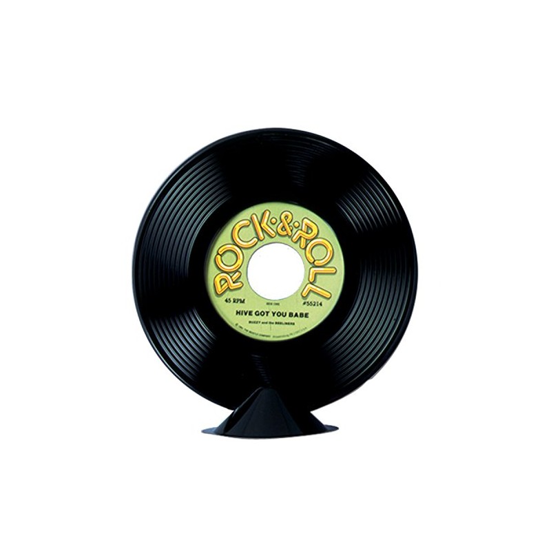 Plastic Record Centerpiece Party Accessory (1 count) (1/Pkg)