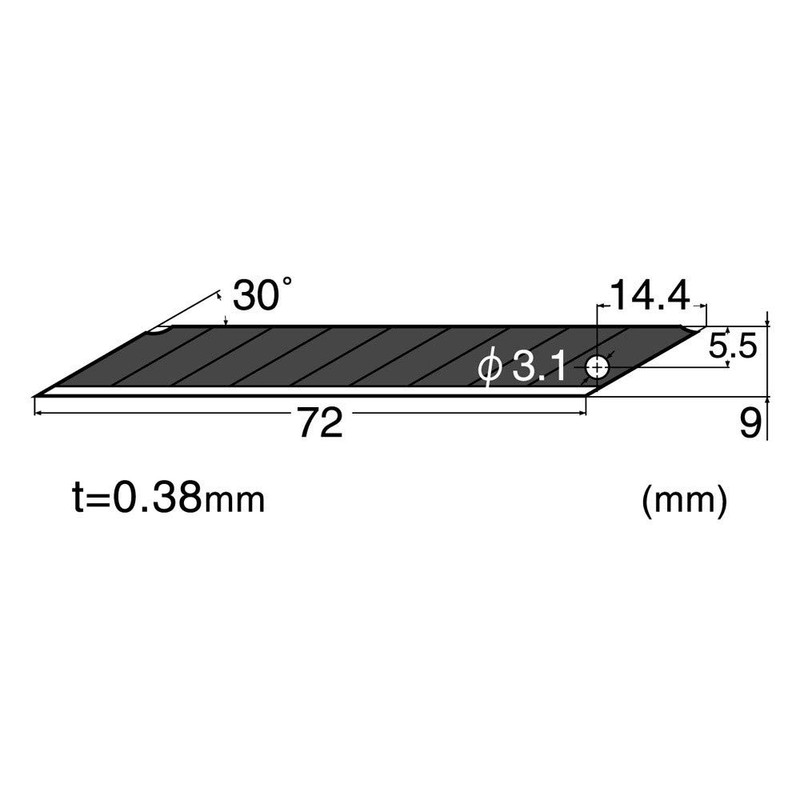 NT NT Cutter BA15P for Small A-Shaped, 30 Degree Black
