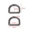 Naisfei 10 Pcs Metal Spring Clasp D Shape Snap Clip