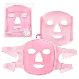 ICEHOF Cooling mask face with Velcro fastener, can be used on both sides (plush fabric), with high-quality gel for optimal cooling, cooling pads, face cooling face mask, with storage bag